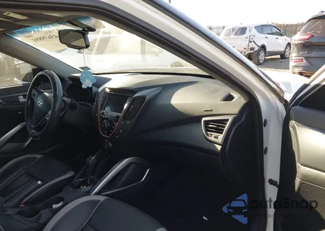2015 Hyundai Veloster Turbo из США, поврежденный, VIN KMHTC6AE8FU228391